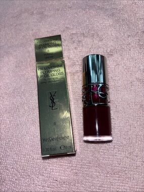 Yves Saint Laurent Plumping Lip Oil Gloss — Deep Berry Purple